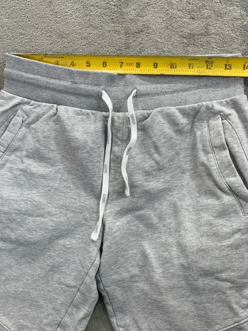 AllSaints Joshua Sweatpants Mens Small Gray Cotton Drawstring Jogger Casual
